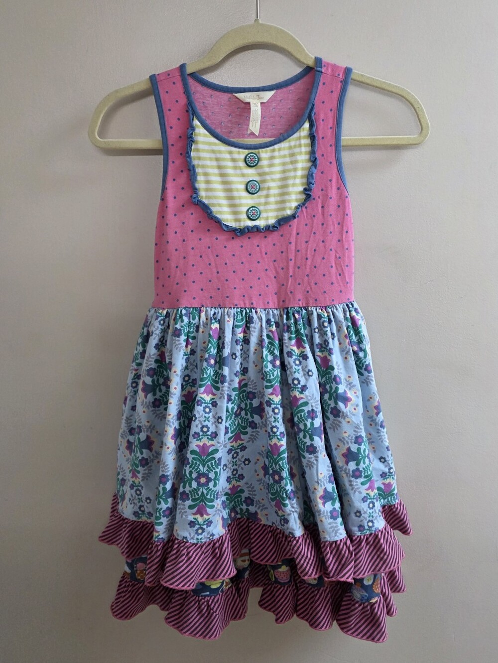 Matilda Jane Sleeveless Girls Ruffle Summer Dress Sz 10
